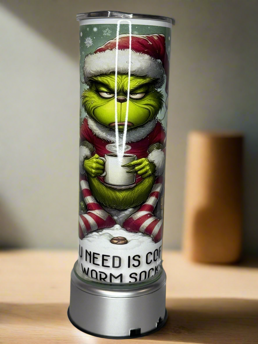 20 oz double stainless steel walled tumbler with a straw