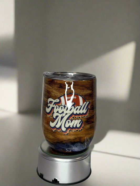 12 oz double wall stainless still wine glass